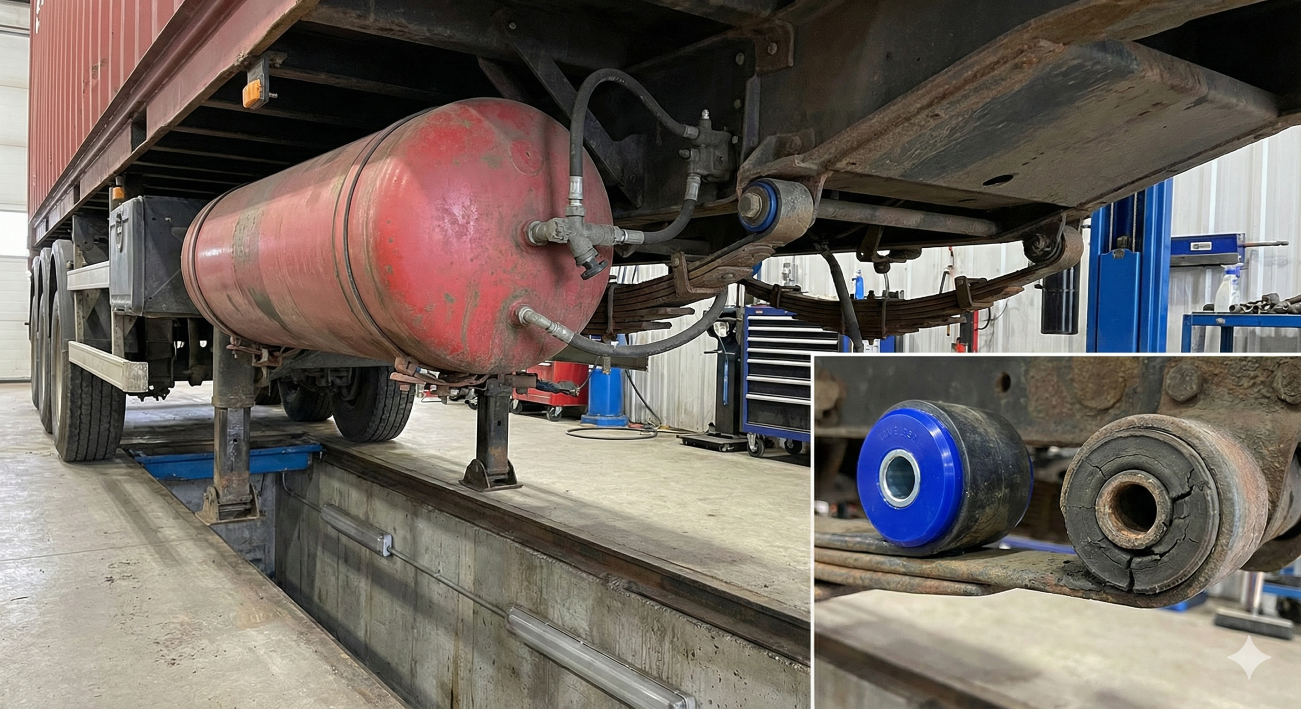 Trailer Maintenance Air Tanks and Suspension Parts