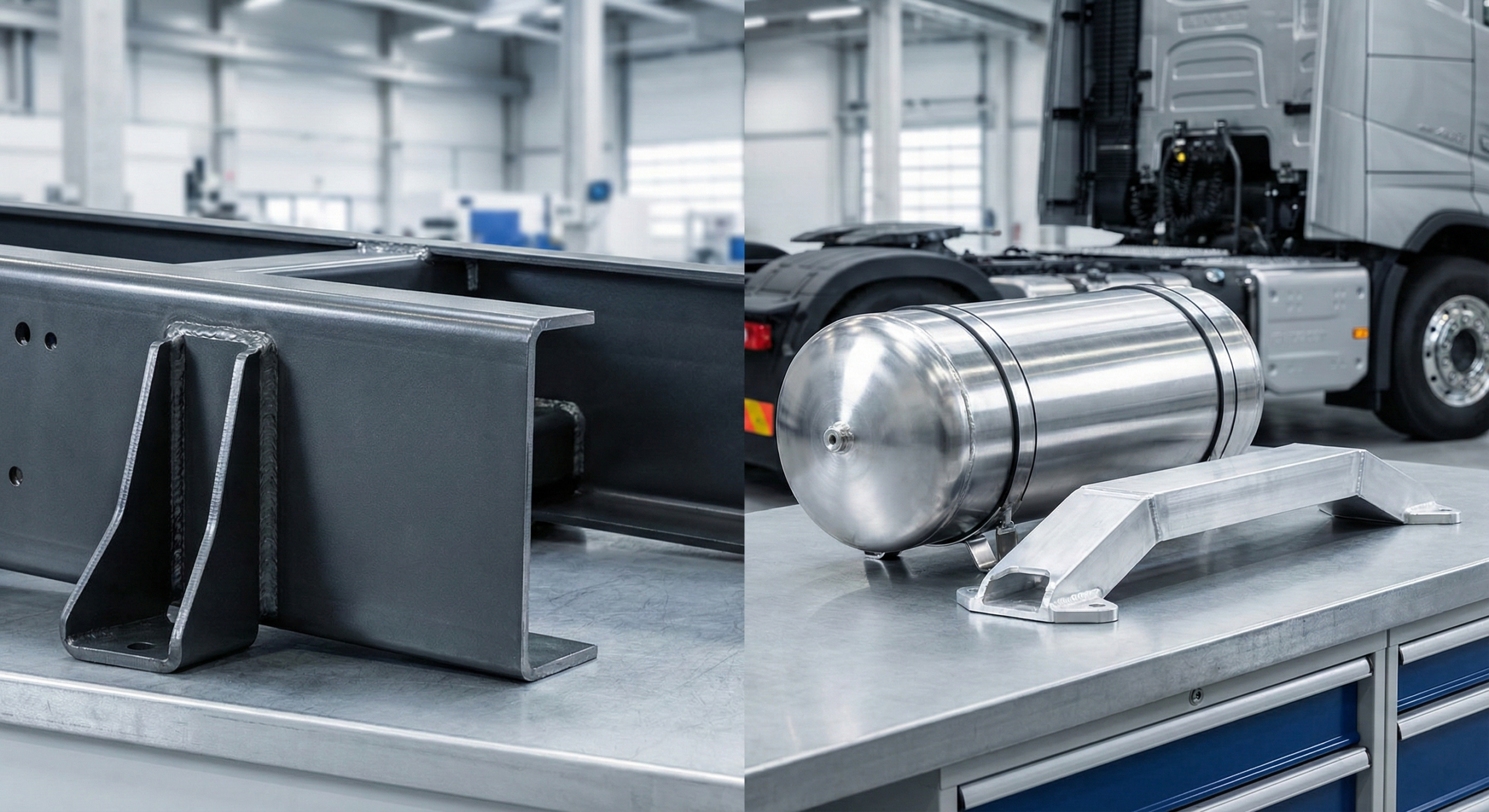 Steel and Aluminum Truck Chassis Components